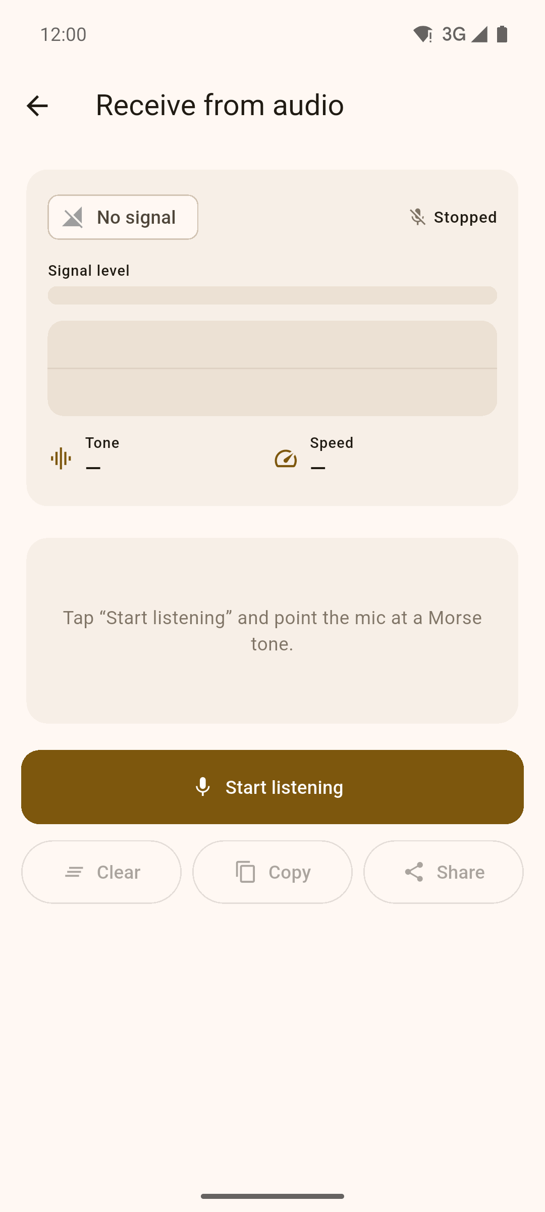 Live audio decode