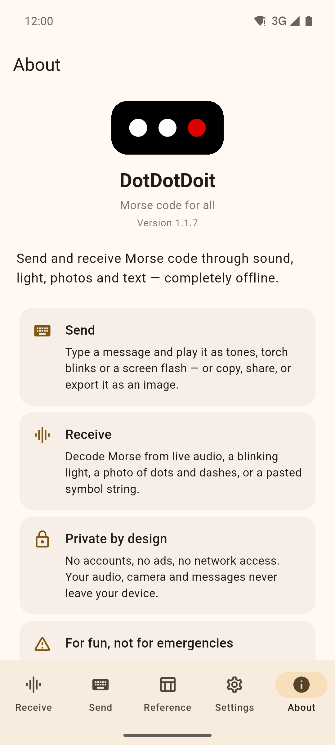 About screen